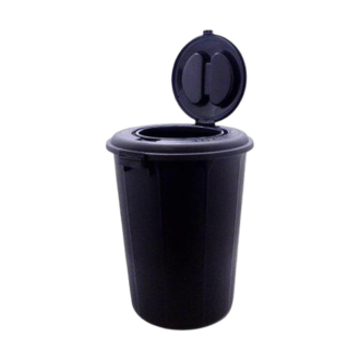 Feeder Bucket 130Ltr Black