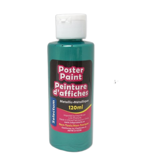 *POSTER PAINT 120ML METALLIC GREEN