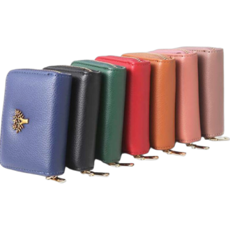 BAGS - LADY'S WALLET TREE ASST COLS 11X8CM