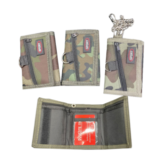 Bags - Velcro Wallet Camouflage w/Keychain