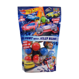 15 Hot Wheels Count Hunt Bag With Jellybean 75g