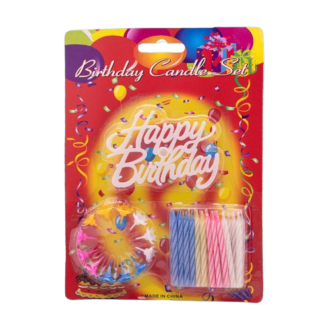Birthday Candles Set Happy Birthday